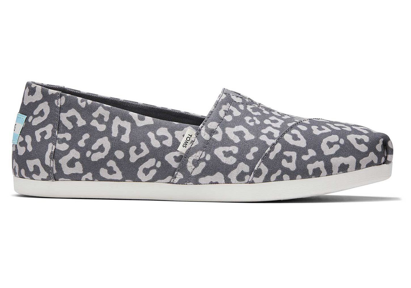 Toms Alpargata Painted Leopard Espadrille Grey - Womens - 72408-KJOI